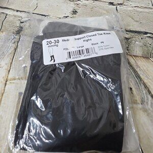 AMES WALKER LARGE P200 20-30mmHg Compression Socks Medical Support Black New